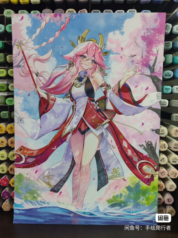 Crawler's Japanese anime girl Hot Sexy Hand drawing with marker