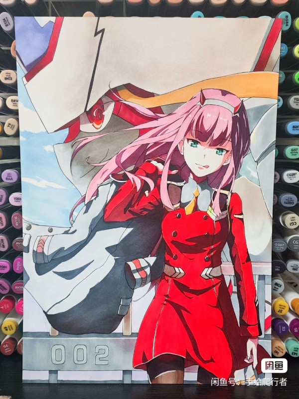 Crawler's Japanese anime girl Hot Sexy Hand drawing with marker