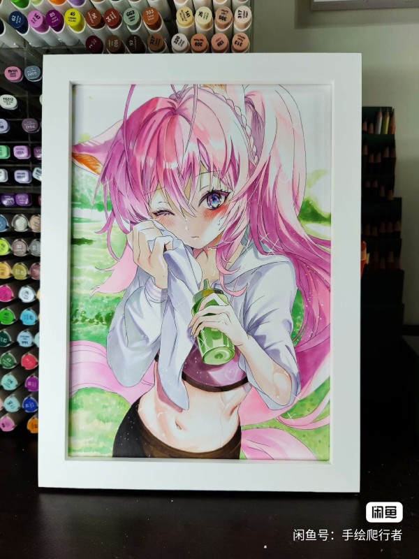 Crawler's Japanese anime girl Hot Sexy Hand drawing with marker