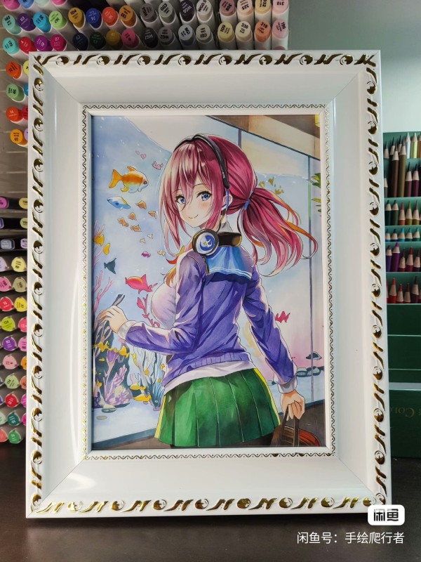 Crawler's Japanese anime girl Hot Sexy Hand drawing with marker