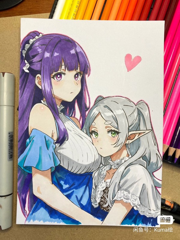 Kuma's Frieren: Beyond Journey's End Hot Sexy Hand drawing with marker
