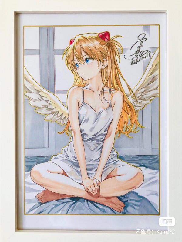 Kuma's EVA Asuka Langley Soryu Hot Sexy Hand drawing with marker