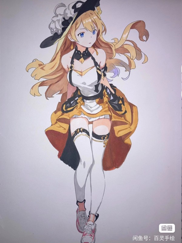 BaiLing's Japanese anime girls Hot Sexy Hand drawing with marker