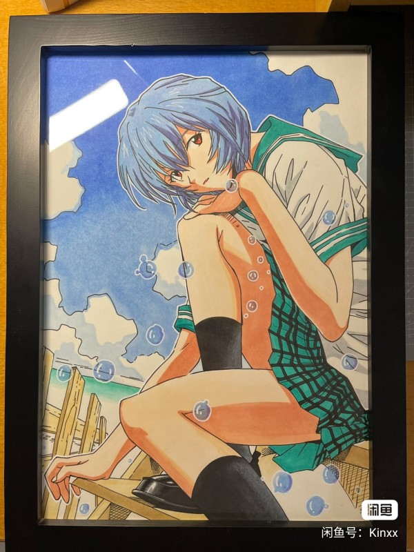 Kinxx's EVA Asuka Langley Soryu Hot Sexy Hand drawing with marker