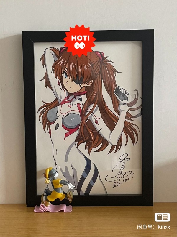 Kinxx's EVA Asuka Langley Soryu Hot Sexy Hand drawing with marker