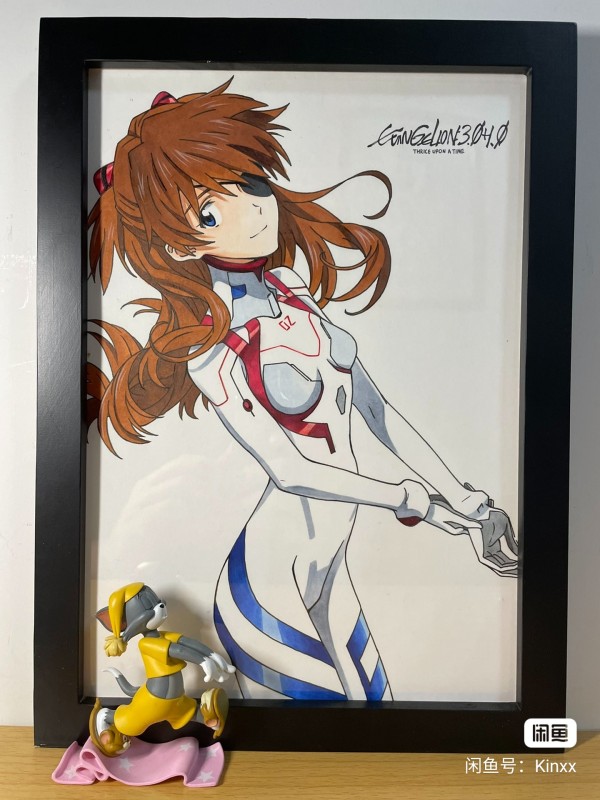 Kinxx's EVA Asuka Langley Soryu Hot Sexy Hand drawing with marker