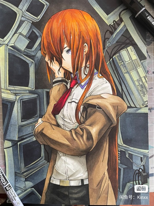 Kinxx's EVA Asuka Langley Soryu Hot Sexy Hand drawing with marker