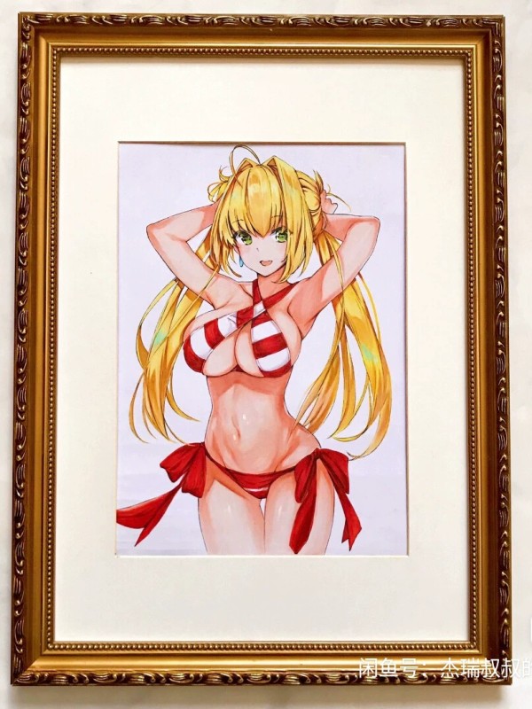 Jerry's Fate Nero in bikini Hot Sexy Hand drawing with marker