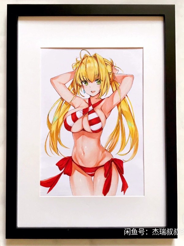 Jerry's Fate Nero in bikini Hot Sexy Hand drawing with marker