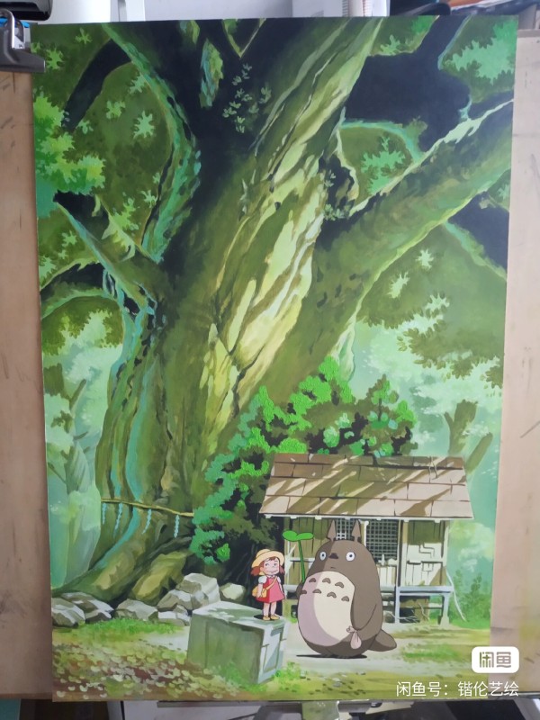 KaiLun's Miyazaki Hayao MY NEIGHBOUR TOTORO Hand drawing with Acrylic Paint