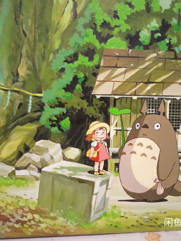 KaiLun's Miyazaki Hayao MY NEIGHBOUR TOTORO Hand drawing with Acrylic Paint