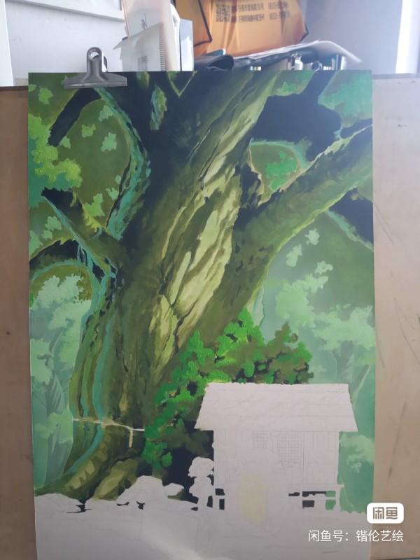 KaiLun's Miyazaki Hayao MY NEIGHBOUR TOTORO Hand drawing with Acrylic Paint