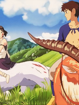 KaiLun's Miyazaki Hayao Princess Mononoke Hime Hand drawing with Acrylic Paint