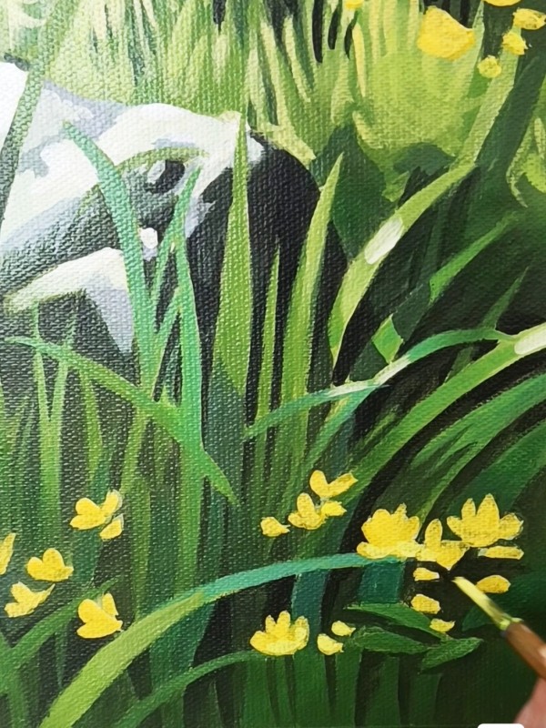 KaiLun's Miyazaki Hayao Princess Mononoke Hime Hand drawing with Acrylic Paint