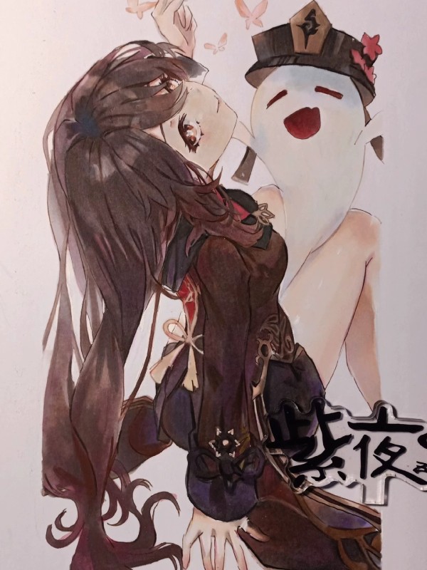 ZiYe's Japanese anime girl Hot Sexy Hand drawing with marker