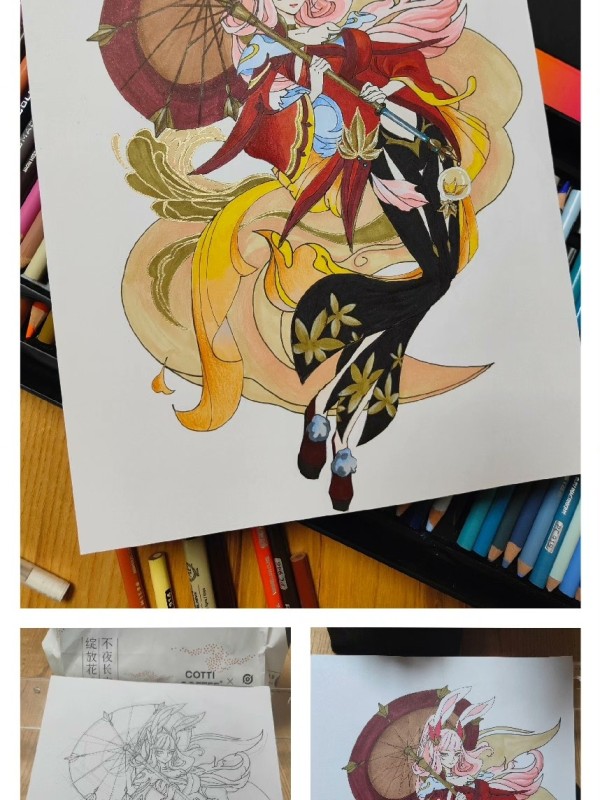 24's Honor of Kings Gongsun Li Hot Sexy Hand drawing with marker