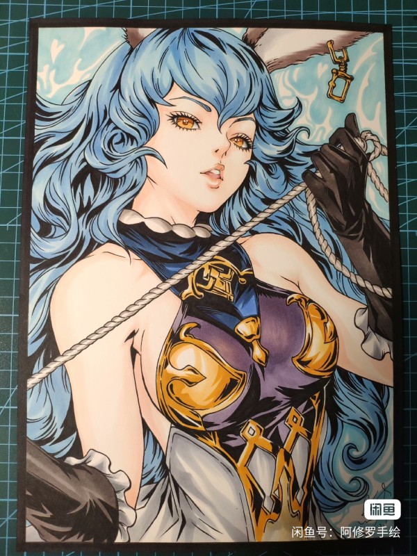 Asura's GRANBLUE FANTASY Ferry Hot Sexy Hand drawing with marker