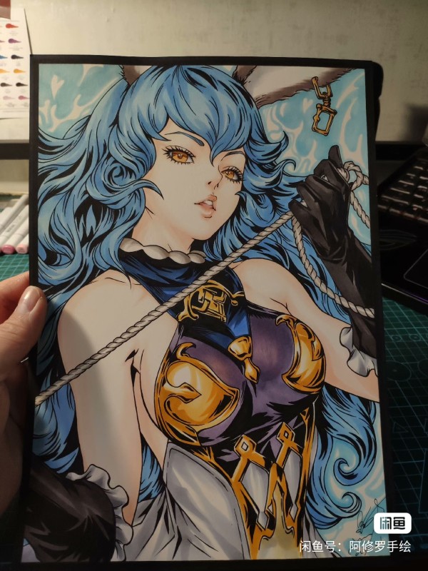 Asura's GRANBLUE FANTASY Ferry Hot Sexy Hand drawing with marker