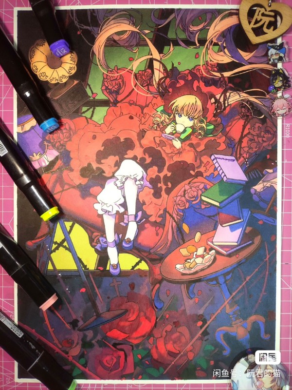 Ruanjun's Rozen Maiden Shinku Reiner Rubin Hot Sexy Hand drawing with marker