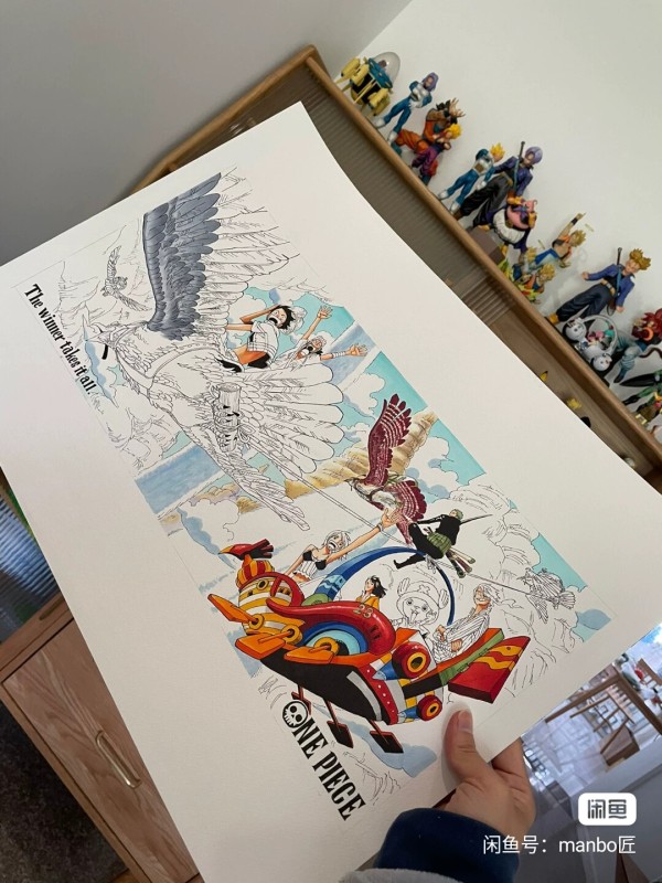 Manbo's ONE PIECE HUGE Family Portrait Hand drawing with marker