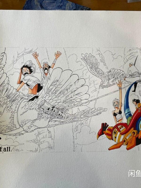 Manbo's ONE PIECE HUGE Family Portrait Hand drawing with marker