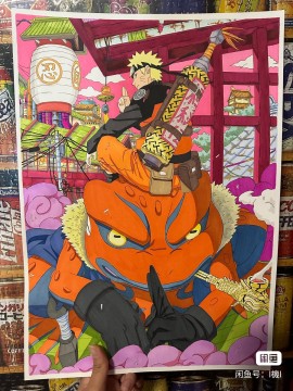 Jill's NARUTO Hand drawing with marker
