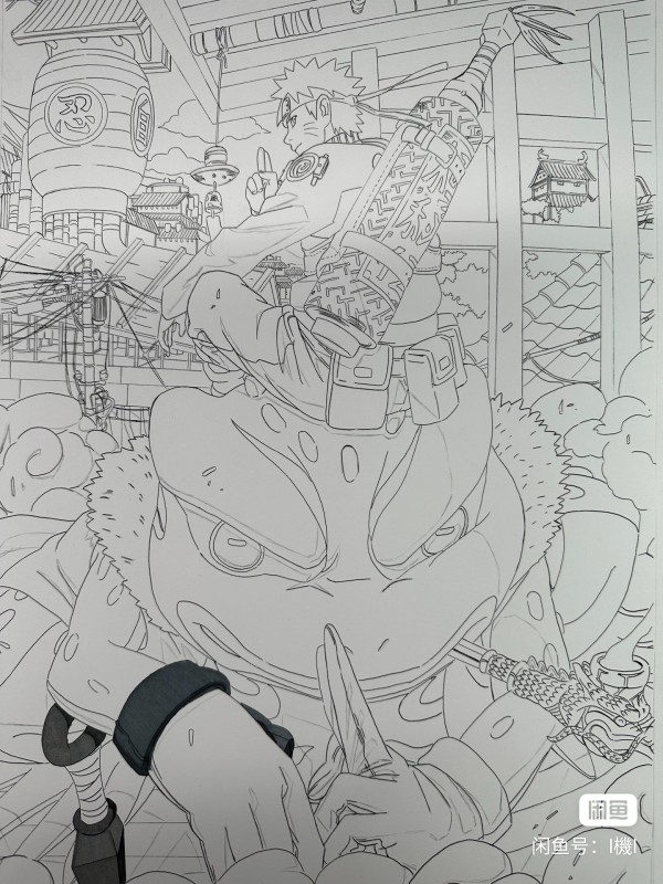 Jill's NARUTO Hand drawing with marker