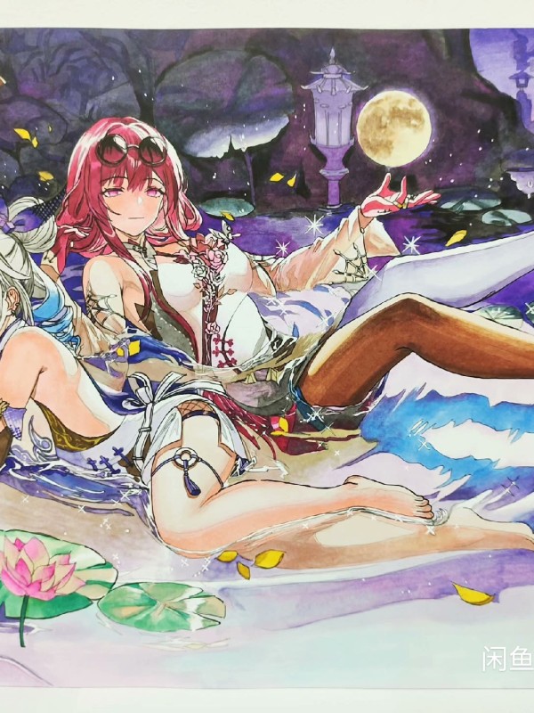 XiaKe's Honkai: Star Rail Silver Wolf and Kafka Hot Sexy Hand drawing with marker