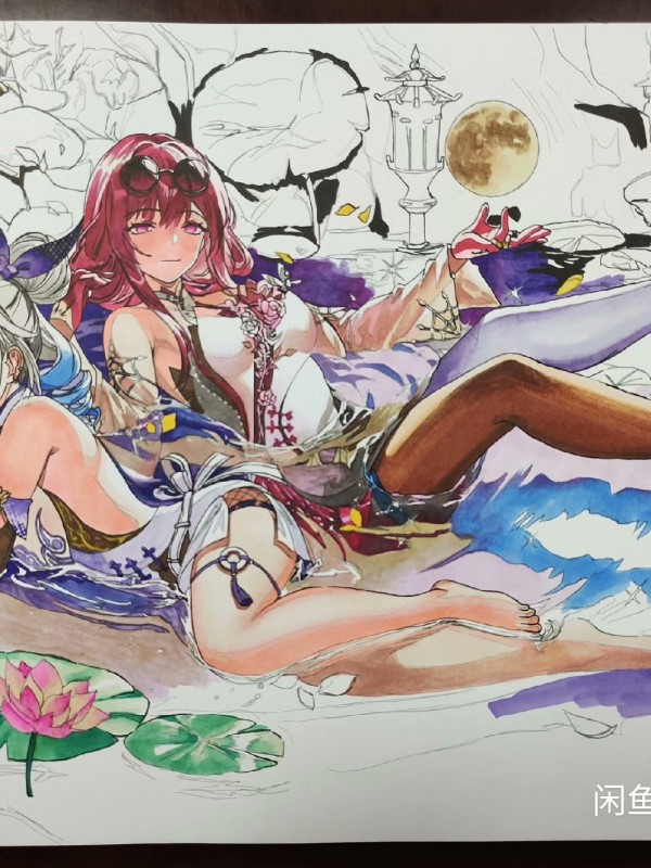 XiaKe's Honkai: Star Rail Silver Wolf and Kafka Hot Sexy Hand drawing with marker