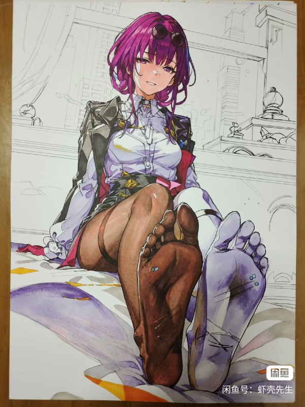 XiaKe's Honkai: Star Rail Kafka Hot Sexy Hand drawing with marker