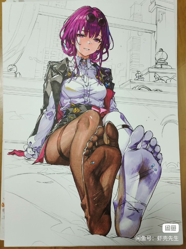 XiaKe's Honkai: Star Rail Kafka Hot Sexy Hand drawing with marker