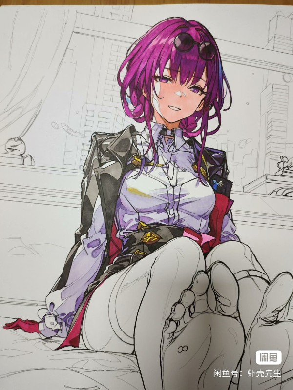 XiaKe's Honkai: Star Rail Kafka Hot Sexy Hand drawing with marker