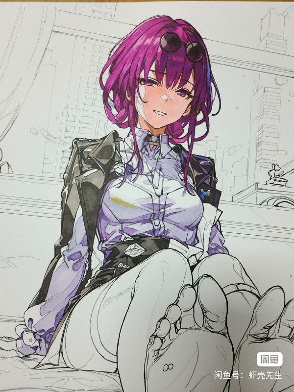 XiaKe's Honkai: Star Rail Kafka Hot Sexy Hand drawing with marker