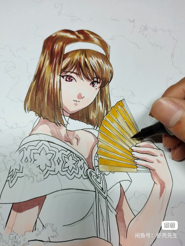 XiaKe's Sakura Wars Kanzaki Sumire Hot Sexy Hand drawing with marker