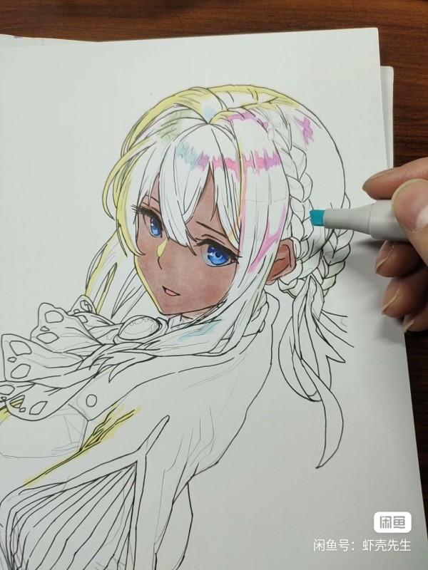 XiaKe's Violet Evergarden Hot Sexy Hand drawing with marker