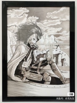 XiaKe's GUNNM Alita Battle Angel Hot Sexy Hand drawing with Pencil