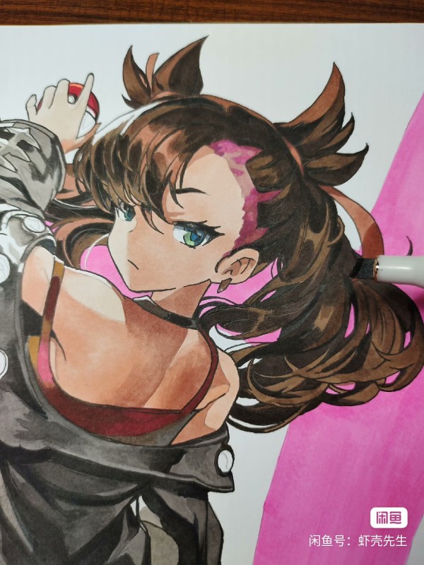 XiaKe's Pokemon Marnie Hot Sexy Hand drawing with marker