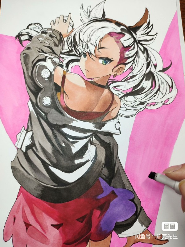 XiaKe's Pokemon Marnie Hot Sexy Hand drawing with marker