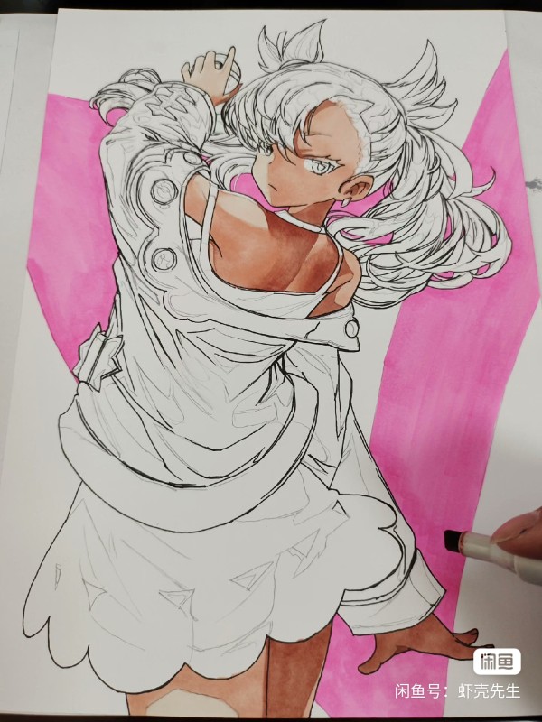 XiaKe's Pokemon Marnie Hot Sexy Hand drawing with marker