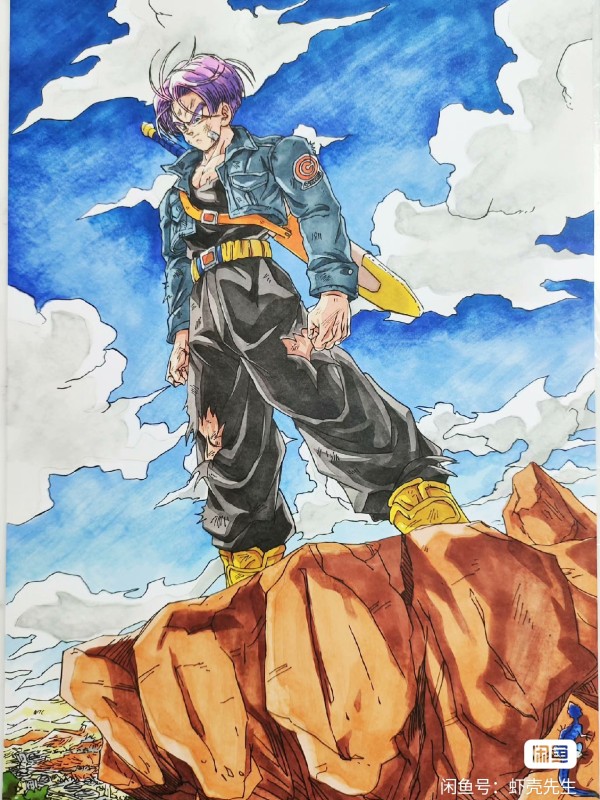XiaKe's DRAGON BALL Torankusu Trunks Hand drawing with marker
