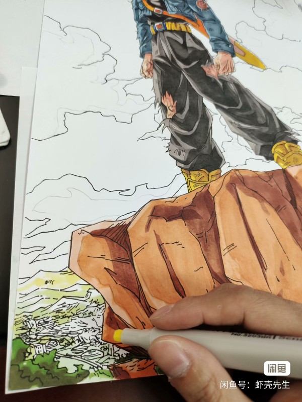 XiaKe's DRAGON BALL Torankusu Trunks Hand drawing with marker