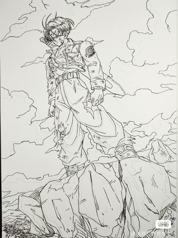 XiaKe's DRAGON BALL Torankusu Trunks Hand drawing with marker