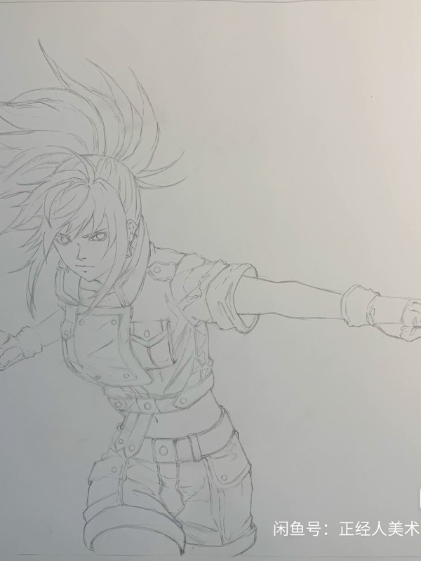 Honest's The King Of Fighters 97 Leona Heidern Hot Sexy Hand drawing with marker