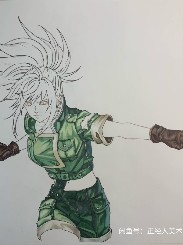 Honest's The King Of Fighters 97 Leona Heidern Hot Sexy Hand drawing with marker
