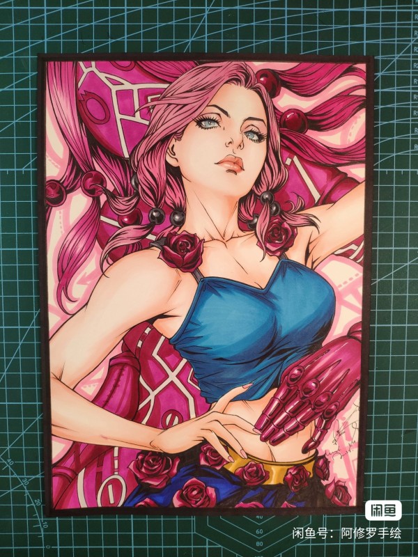 Asura's JoJo's Bizarre Adventure Hirose Yasuho Hot Sexy Hand drawing with marker