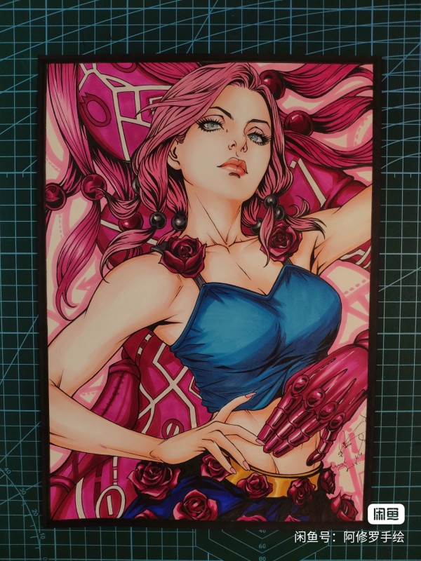 Asura's JoJo's Bizarre Adventure Hirose Yasuho Hot Sexy Hand drawing with marker