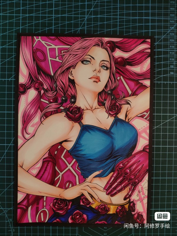 Asura's JoJo's Bizarre Adventure Hirose Yasuho Hot Sexy Hand drawing with marker