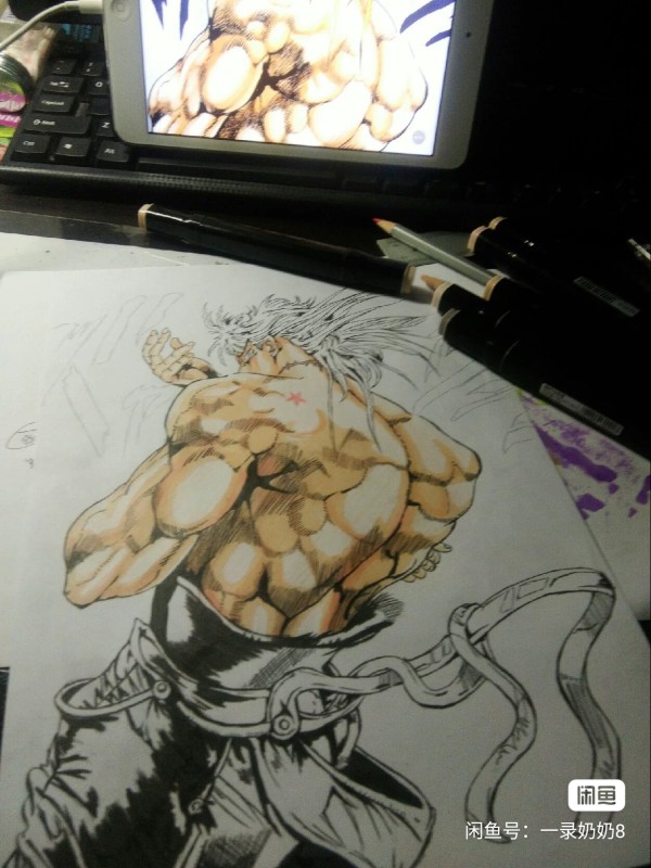YiLu's JoJo's Bizarre Adventure Dio Brando Hand drawing with marker