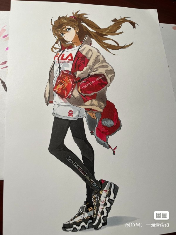 YiLu's EVA Asuka Langley Soryu Hot Sexy Hand drawing with marker