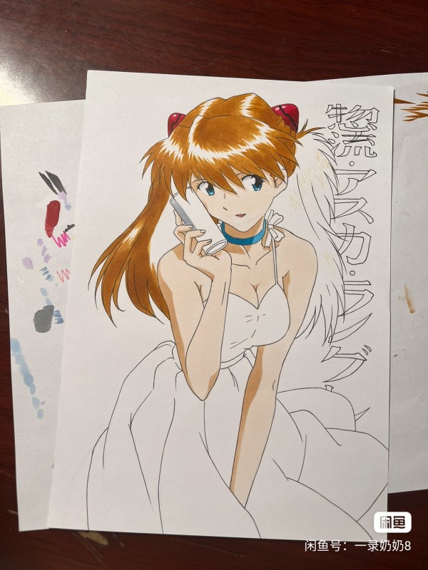 YiLu's EVA Asuka Langley Soryu Hot Sexy Hand drawing with marker